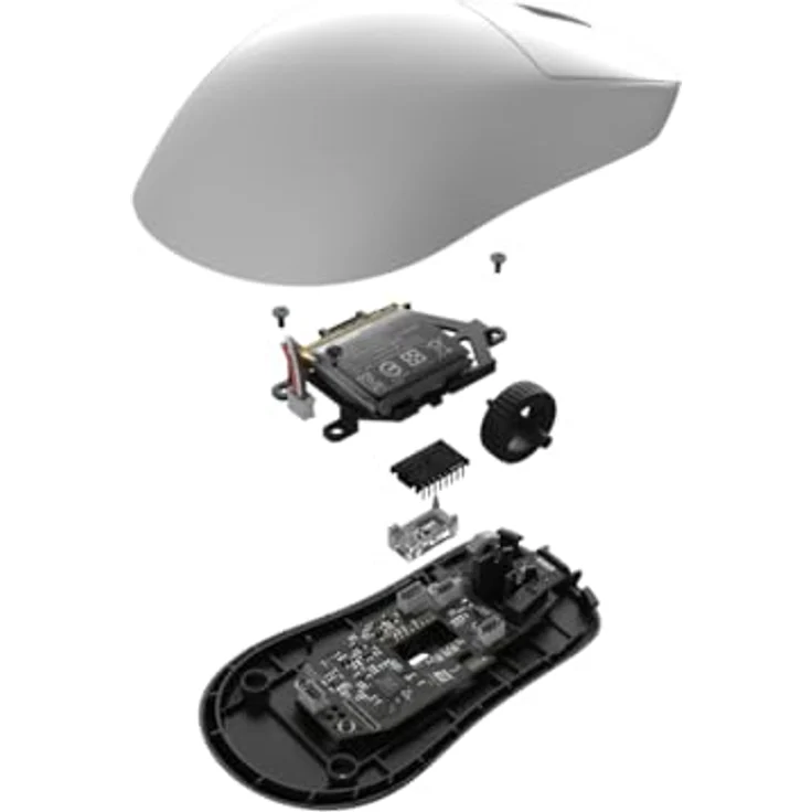 Endgame Gear OP1w 4k v2, Kabellose Gaming-Maus mit 4.000 Hz Polling-Rate, Custom PixArt PAW3950 Sensor, 60 g, weiß – Bild 8