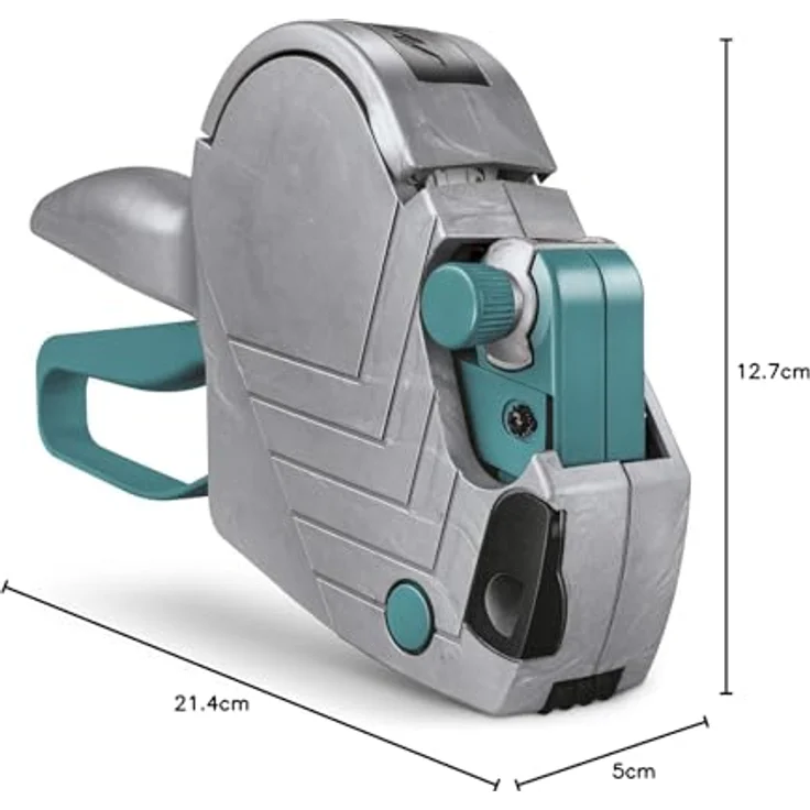 METO Basic S 822, Preisauszeichner und Beschriftungsgerät, ein- oder zweizeiliger Druck, ergonomisches Design, Silber – Bild 11