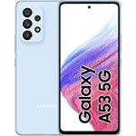 Samsung Galaxy A53 5G Smartphone Dual-SIM Android Handy 6 GB RAM 128 GB Speicher Awesome Blue + 30 Monate Garantie