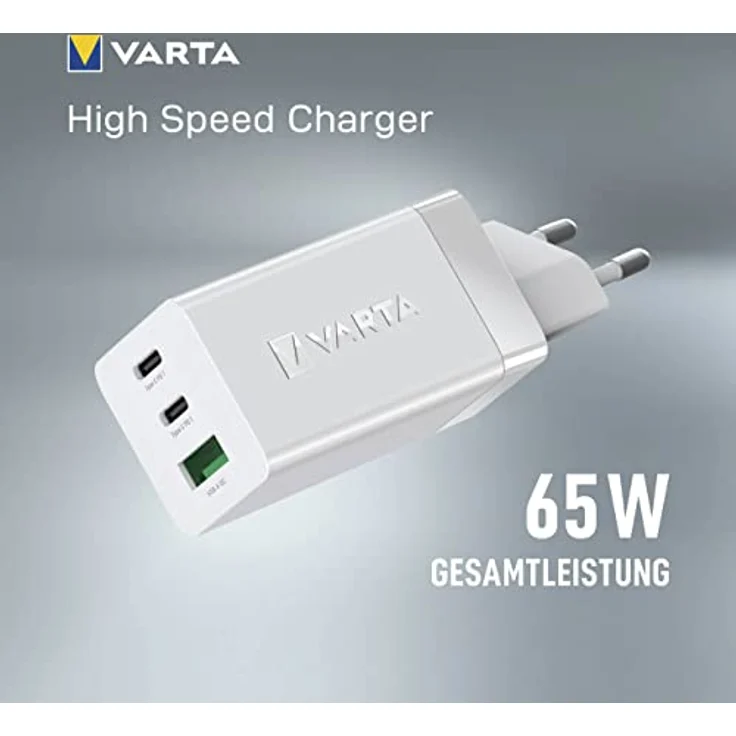 Varta High Speed Charger 65W GaN 2x USB C + USB A Type 57956 – Bild 6