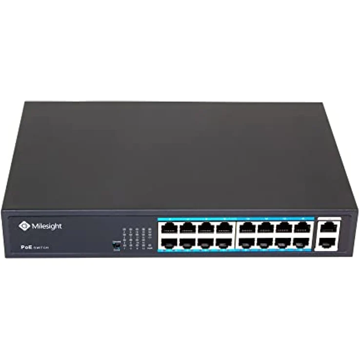 Milesight MS-S0216-GL, Industrieller PoE Switch mit 16 Ports, Neu – Bild 2