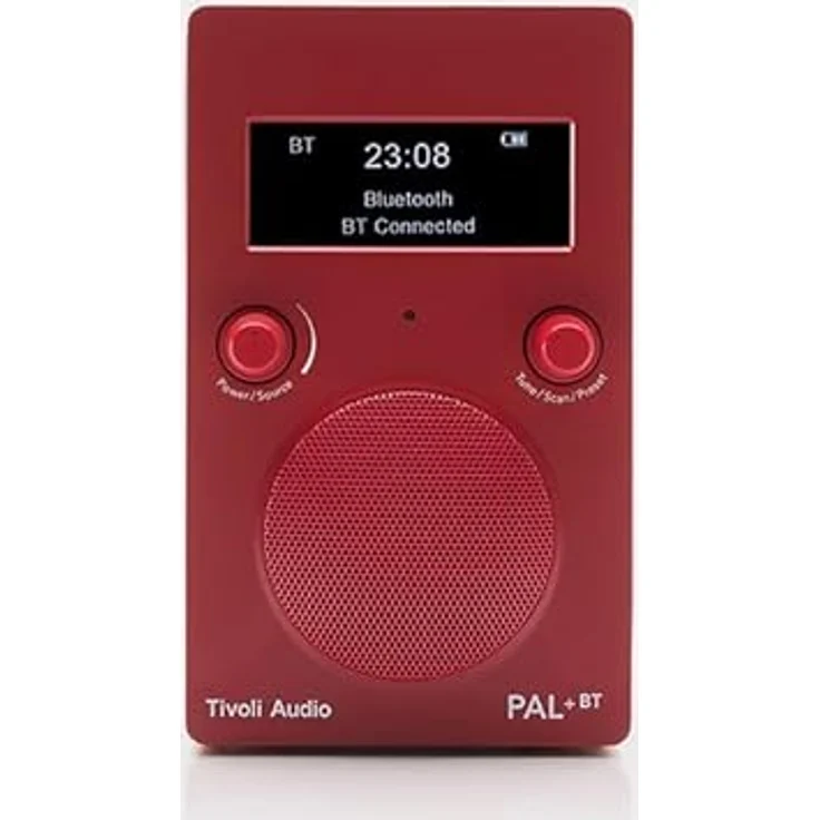Tivoli Audio PAL+ BT3, DAB+ & FM Radio mit Bluetooth, wetterfest, Akku bis 10 Stunden, rot – Bild 1