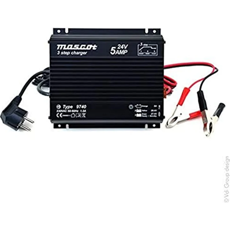 Mascot Battery Bleiakku-Ladegerät 24V mit max. 5A Ladestrom, intelligente Laderegelung und robuste Verarbeitung – Bild 2