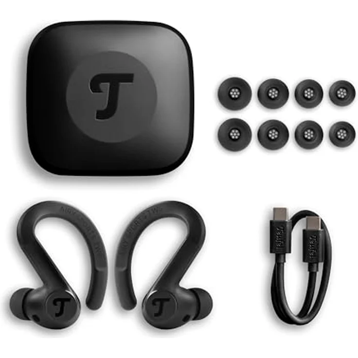 Teufel AIRY SPORTS TWS 2 In-Ear Kopfhörer Bluetooth Kabellos 58h Akku gray – Bild 8