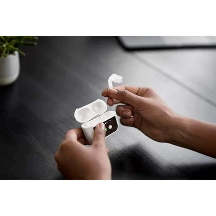 Technaxx MusicMan TWS ANC In-Ear Kopfhörer Pro BT-X72, True Wireless Stereo mit Touchscreen Ladebox und aktiver Geräuschunterdrückung, schwarz – Bild 4