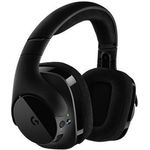 Logitech G G533 Kabelloser Gaming Kopfhörer Schwarz, Surround-Technologie, 15 Stunden Akkulaufzeit
