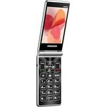 Maxcom MM835 Flip Phone, 4G Senioren Handy mit 2 großen Displays (3,5 Zoll & 2,4 Zoll), Hörgerätekompatibilität, SOS-Taste, Schwarz, entsperrt & SIM-frei, USB-C