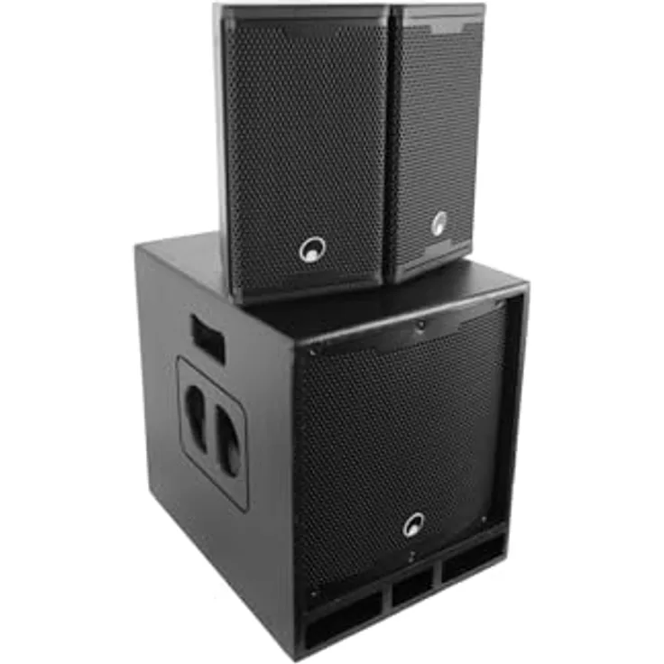 Omnitronic MAXX-1206DSP 2.1 Aktiv-System, PA Lautsprecher mit DSP-Technologie
