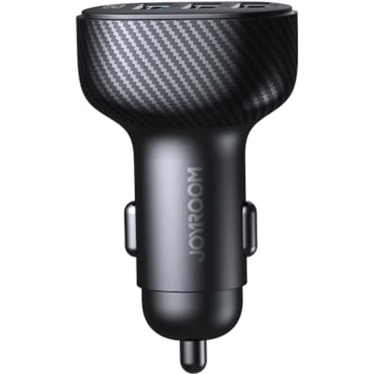 Joyroom JR-CCD03 Autoladegerät, 3,4A, 3x USB-A, mit Display, Schwarz – Bild 2