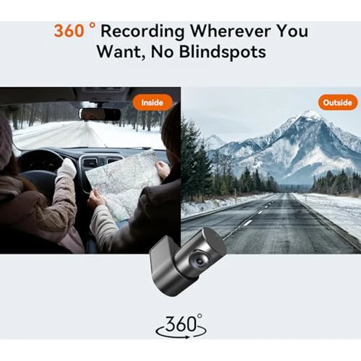 Dash Camera DDPAI N1 Dual 1296p@30fps 1080p – Bild 5