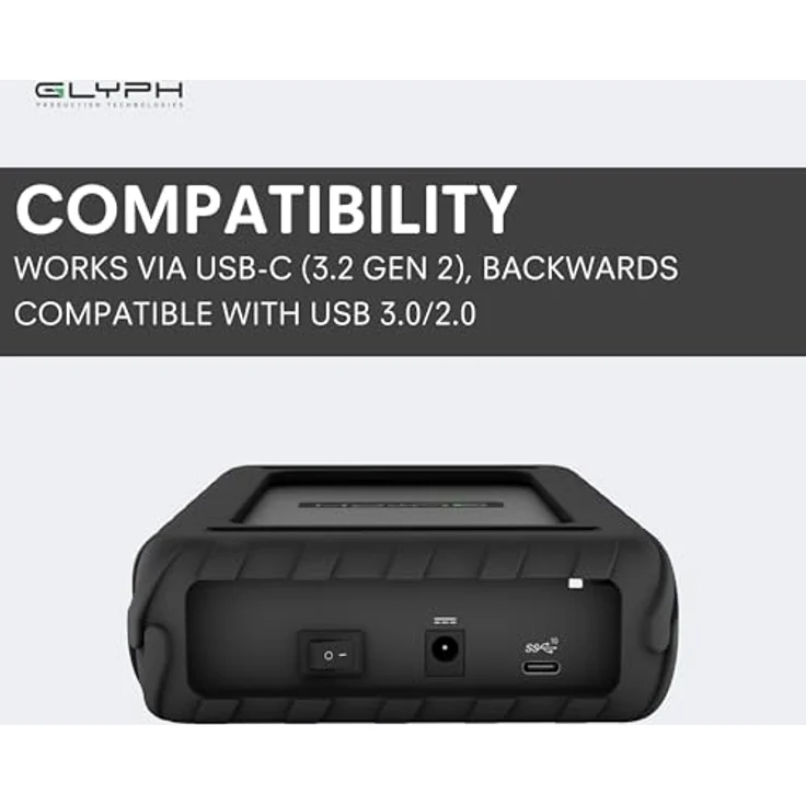 GLYPH Blackbox Pro 8 TB, 5400 U-Min, USB-C (3.1) (Works with 3.0-2.0) – Bild 7