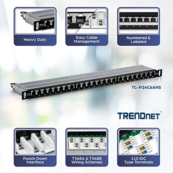 TRENDnet TC-P24C6AHS - patch panel - 0.5U - Preisvergleich – Bild 3