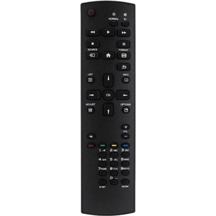 iiyama REMOTEV01, Gerätespezifische Fernbedienung für die TFXX37-Serie, Schwarz, kompatibel mit Smart Home-Funktionen