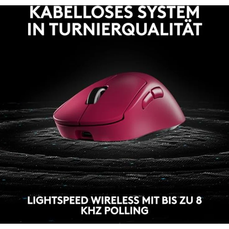 Logitech G PRO X SUPERLIGHT 2 DEX - Maus - ergonomisch - Für Rechtshänder - optisch - 5 Tasten, Pink – Bild 4