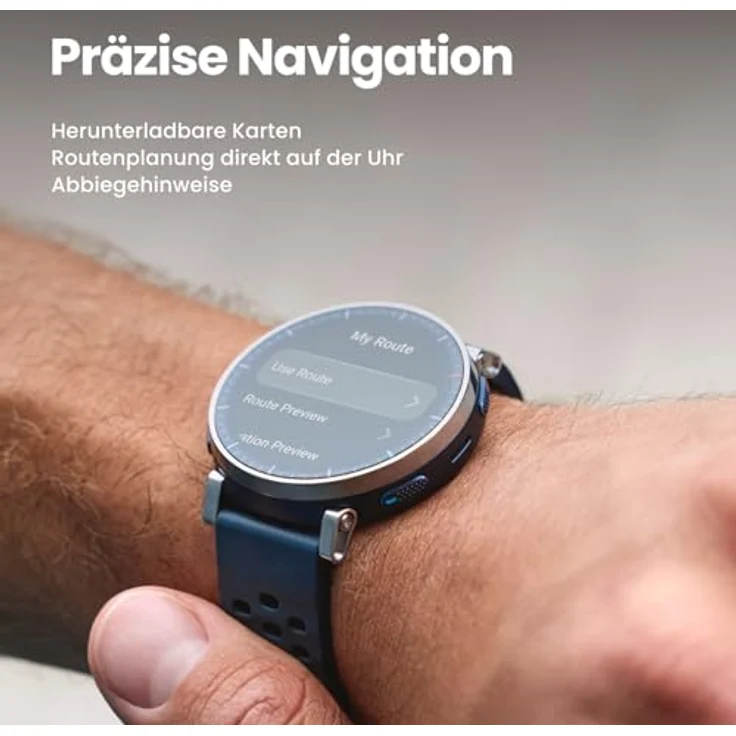 Amazfit Active 3 Premium GPS Lauf-Smartwatch, 1,32" AMOLED Saphir-Display, 4GB, NFC, 12 Tage Akku, 170+ Trainingsmodi, 5 ATM, Herzfrequenz-Tracker für Android & iPhone – Bild 4