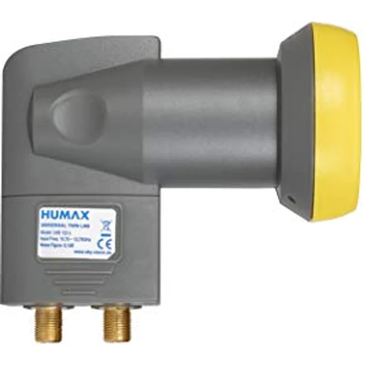 Humax Digital Gold Twin LNB 122-B, digitales Satelliten universal LNB mit LTE-Filter für 2 Teilnehmer inkl. Wetterschutzgehäuse. Bester Satempfang in HD, Full HD, UHD, 4K und 8K – Bild 2