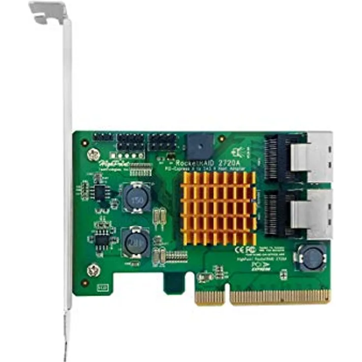 HighPoint RocketRAID 2720A 8-6 GB/s SAS Port Raid HBA