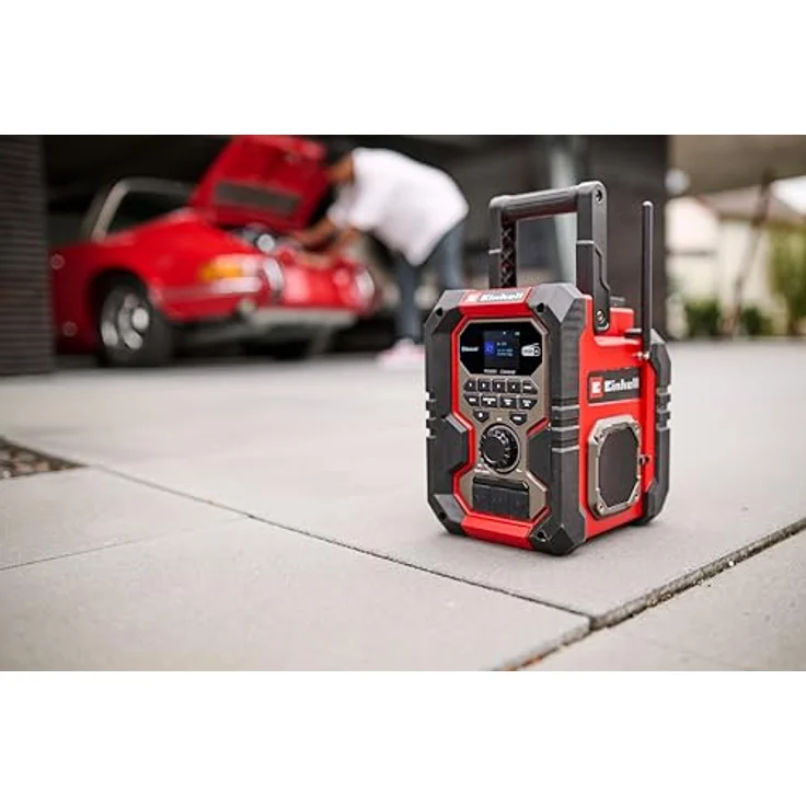 Einhell Akku-Baustellenradio TE-CR 18 Li DAB+/FM/BT, IP65, Bluetooth, TFT-Display, Solobetrieb ohne Akku – Bild 4