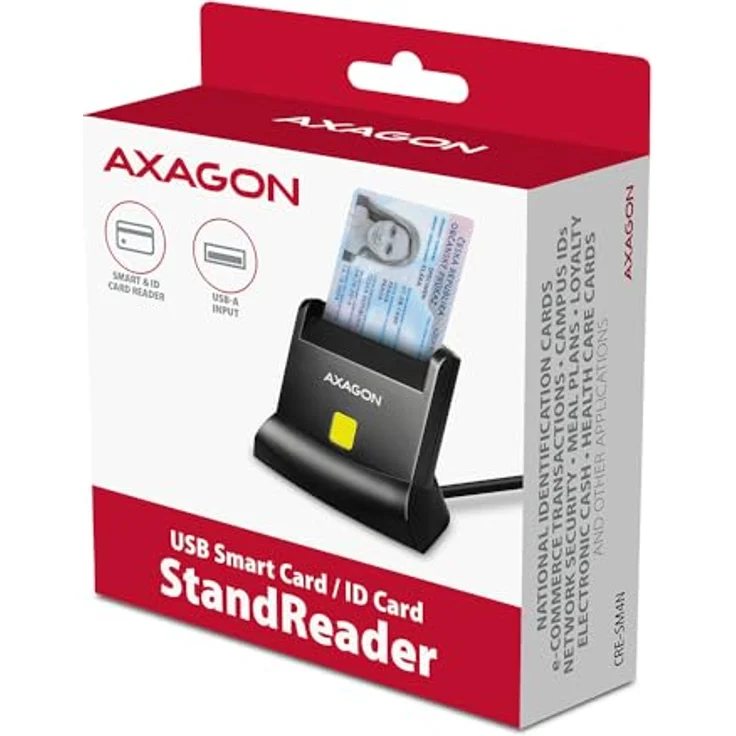 AXAGON CRE-SM4N USB Smart Card StandReader – Bild 7