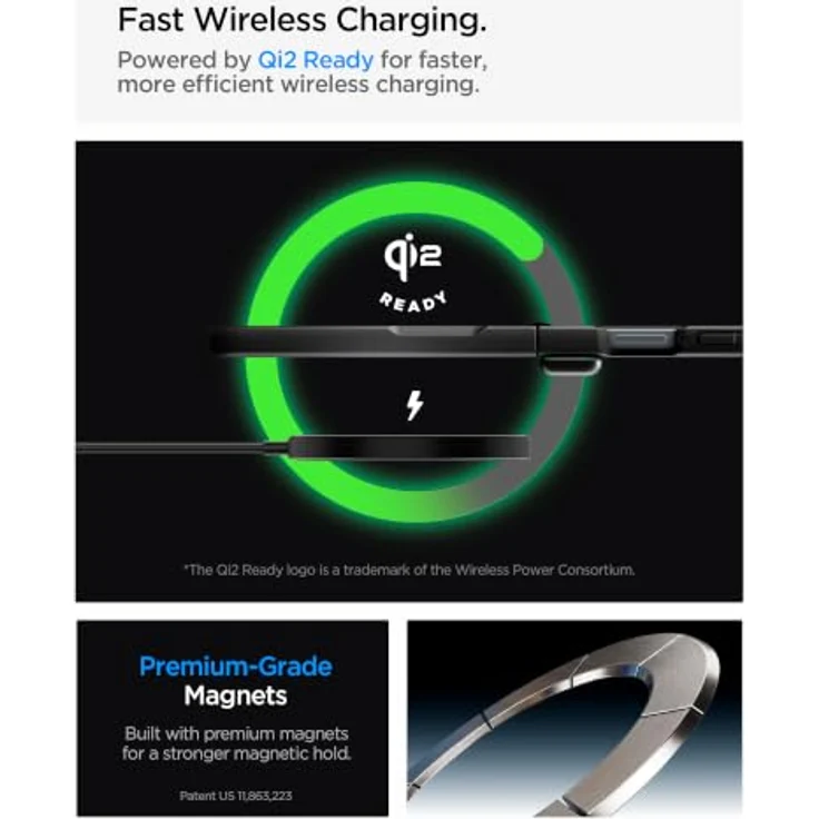 Spigen Air Fit Pro MagSafe, schwarze Handyhülle für Samsung Galaxy Z Flip8 mit vollständiger Scharnierabdeckung und kabelloser Ladeunterstützung – Bild 2
