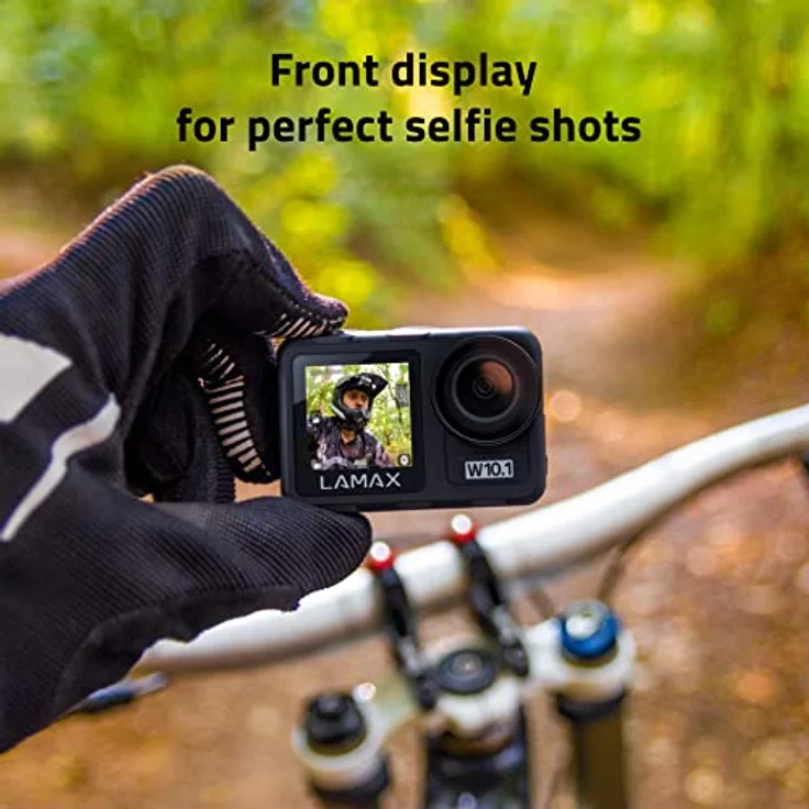 Lamax W10.1 Real 4K 60 fps Action Cam mit Stabilisierung MAXsmooth 2.0, Unterwasserkamera, Camcorder mit Dual Display, Komplettes Zubehör, Wi-Fi, Zeitlupenvideo, Zeitraffer, Tauchmodus – Bild 5