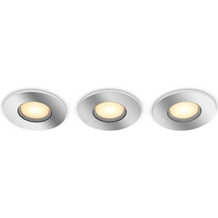 Philips Hue Adore recessed chrome 3x5W 230V, Smarte Deckenbeleuchtung mit flexibler Lichtsteuerung – Bild 3