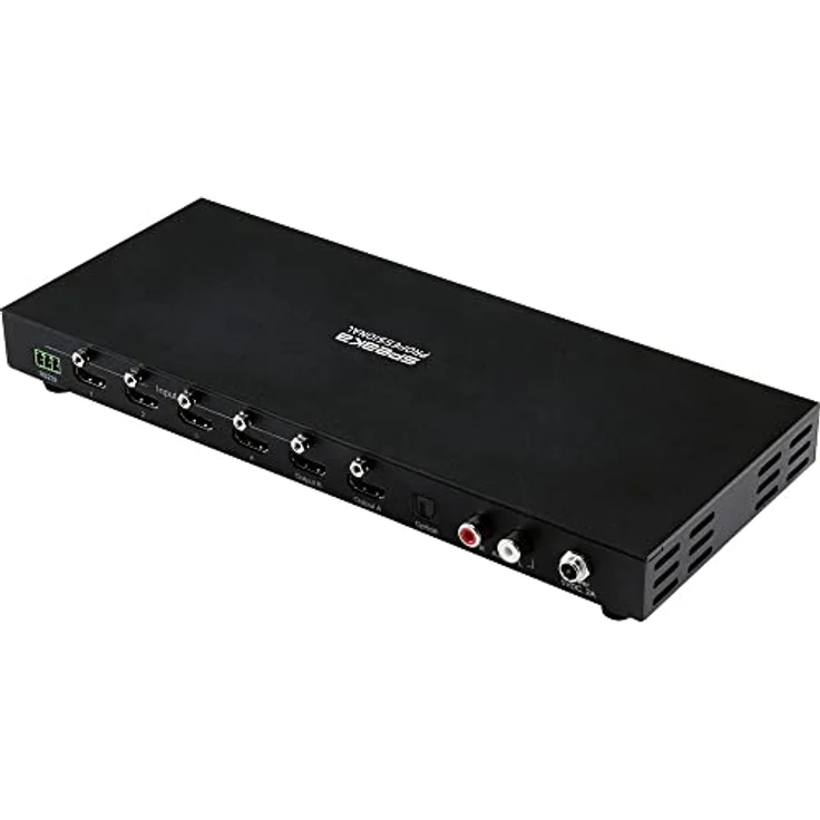 SpeaKa Professional 4x2 Port HDMI-Switch mit Audio-Ports 3840 x 2160 Megapixel Schwarz – Bild 2