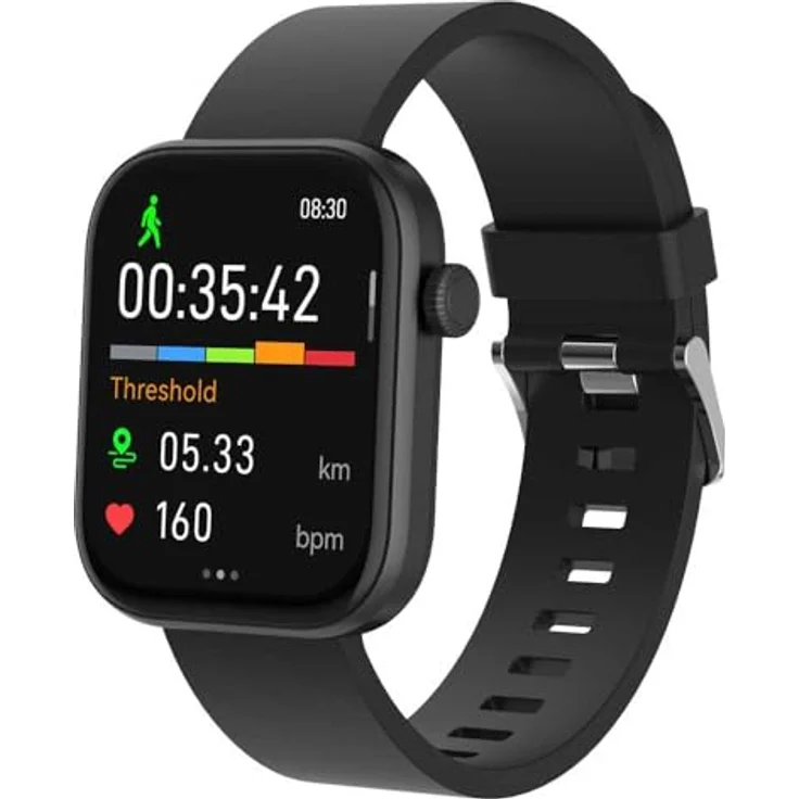 Denver SWC-185 Smartwatch (4,7 cm/1,85 Zoll) AMOLED-Touch-Display, IP67, Bluetooth-Sprachanrufe – Bild 3