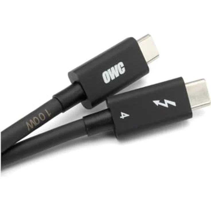 OWC USB-C Kabel, 2 Meter Thunderbolt 3, 20Gb/s, Schwarz, 8K Unterstützung – Bild 2