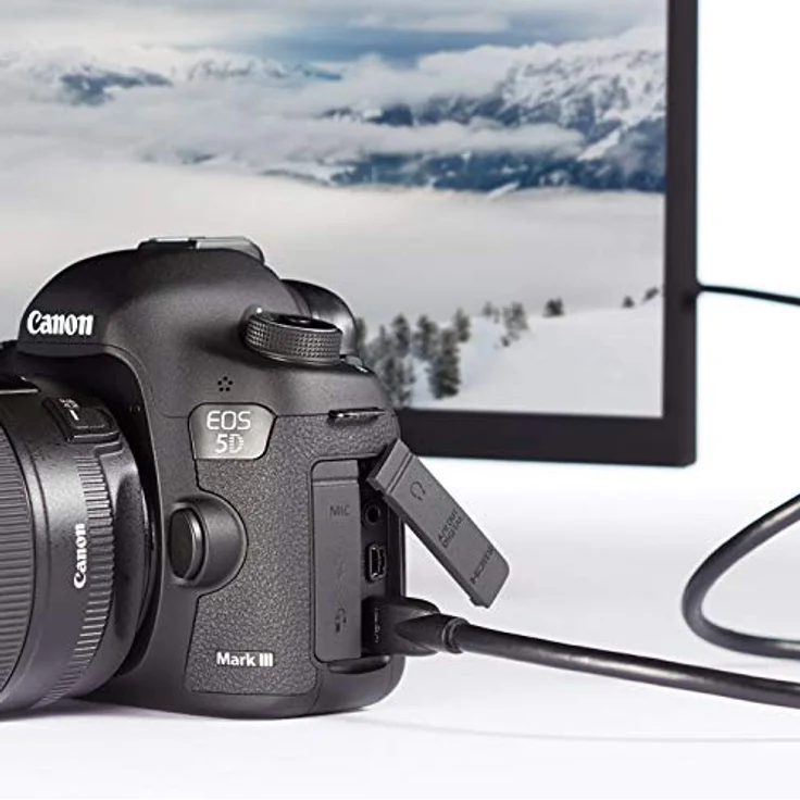 AmazonBasics HL-007342 Hochgeschwindigkeits-HDMI-Kabel, Typ Mini-HDMI auf HDMI, HDMI-Standard 2.0 - 1,8 m meter,Schwarz – Bild 4