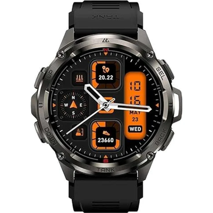 Kospet T3 Ultra Smart Watch, 1.4 Zoll AMOLED, GPS, 170 Sportmodi, wasserdicht, schwarz – Bild 4