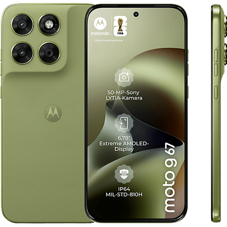 MOTOROLA moto g67, Smartphone mit 128 GB Speicher, Dual SIM, Nile – Bild 1
