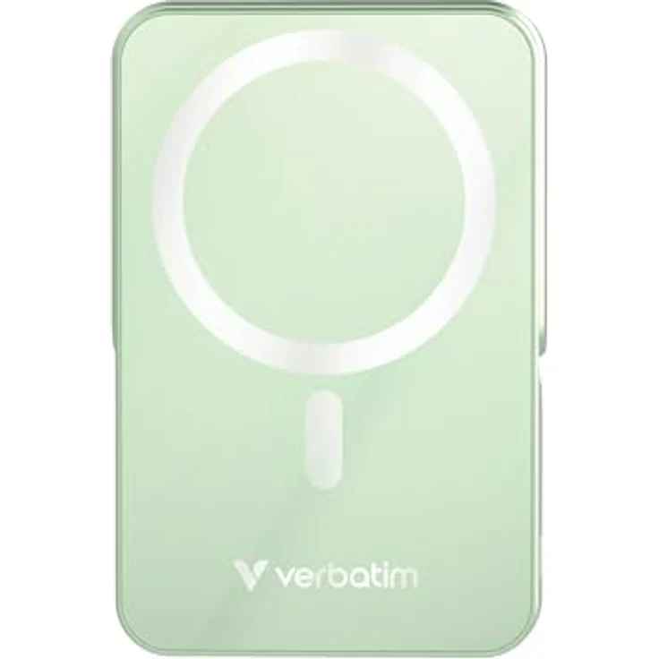 Verbatim Charge 'n' Go MagSafe Powerbank 10.000mAh Grün, 15W Wireless Charging, PD 22W Schnellladefunktion, Klappbarer Ständer für iPhone 16/15/14/13/12 Pro/Pro Max, inkl. USB-C Kabel – Bild 2