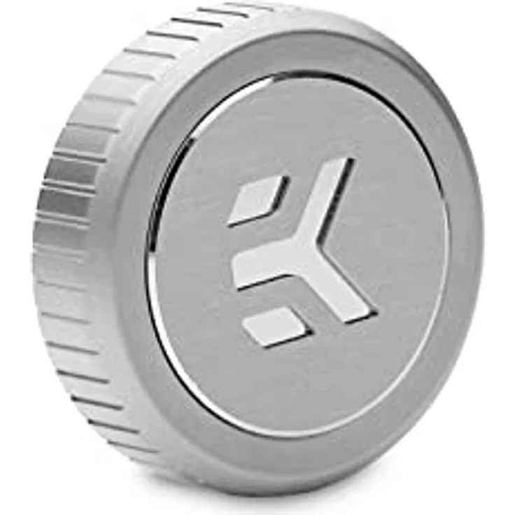 EK EK-Quantum Torque Satin Titanium G1/4 Wasserkühlungsstecker mit Abzeichen – Bild 1