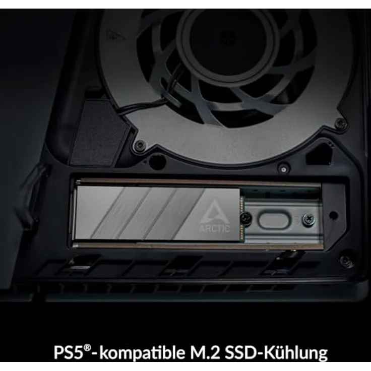 Arctic M2 Pro, M.2 SSD-Kühler mit Kühlkörper/Radiator, Silber, 24,2 mm x 73 mm x 10,5 mm – Bild 3