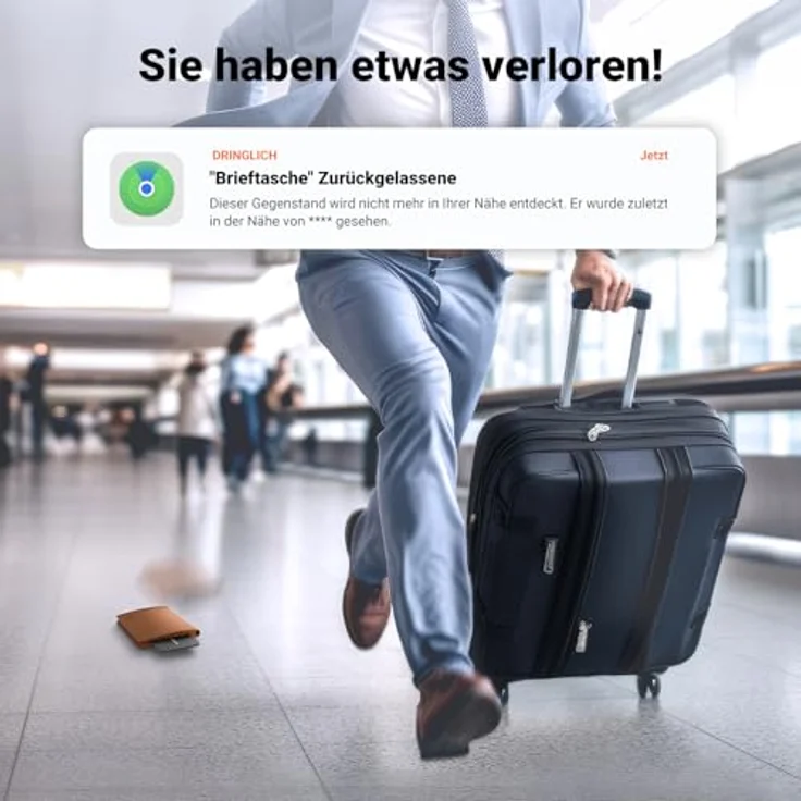 UGREEN FineTrack Slim, Bluetooth Tracker kompatibel mit Apple Find My, IP68 wasserdicht, wiederaufladbarer Geldbörsenfinder, ultra-dünn für Wallet und Gepäck – Bild 4