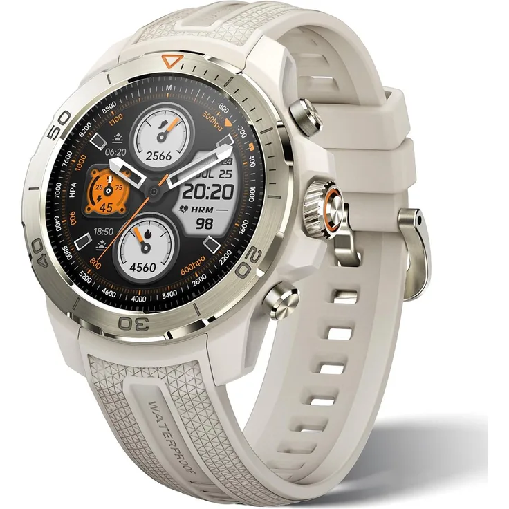 Mibro GS Explorer, GPS Multisport Smartwatch mit AMOLED-Display, Dualfrequenz-GPS, 150+ Sportmodi, 10ATM Wasserschutz, 10 Tage Akkulaufzeit