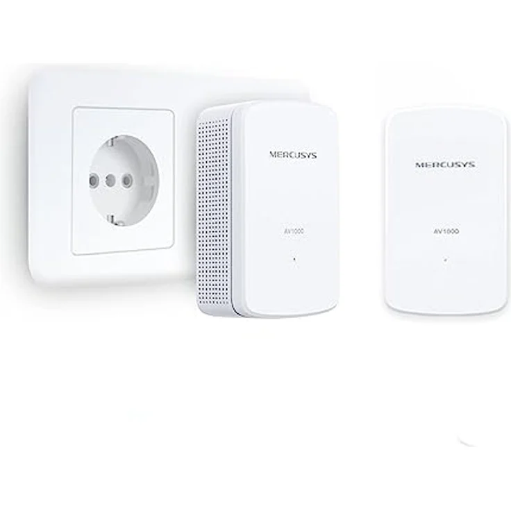 Mercusys POWERLINE AV1000 KIT 1P GIGABIT 1000MBPS 2 UNITÀ (1200 Mbit/s), Powerline, Weiss – Bild 2