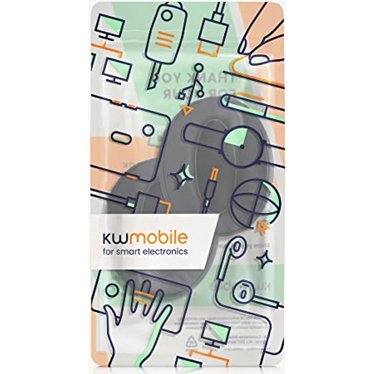 kwmobile Kopfhörer (2x Ohrpolster für Sennheiser HD 4.50 BTNC - Kunstleder Ersatz Ohr Polster für Overear Headphones) – Bild 8
