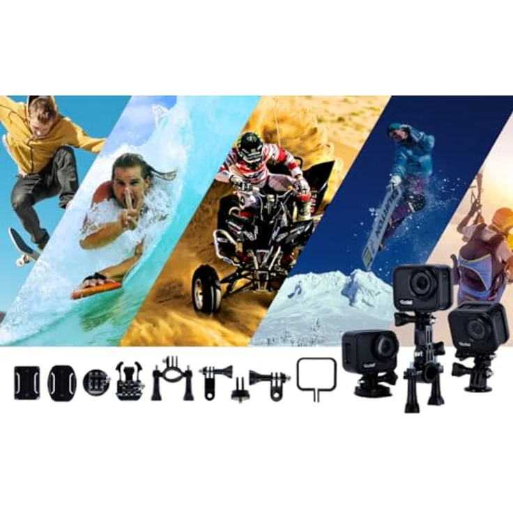 Rollei Actioncam 9s Cube: Brillante 4K Action, Wasserdicht bis 21m, Mini-Design, Touchscreen & Bildstabilisierung - Schwarz – Bild 4