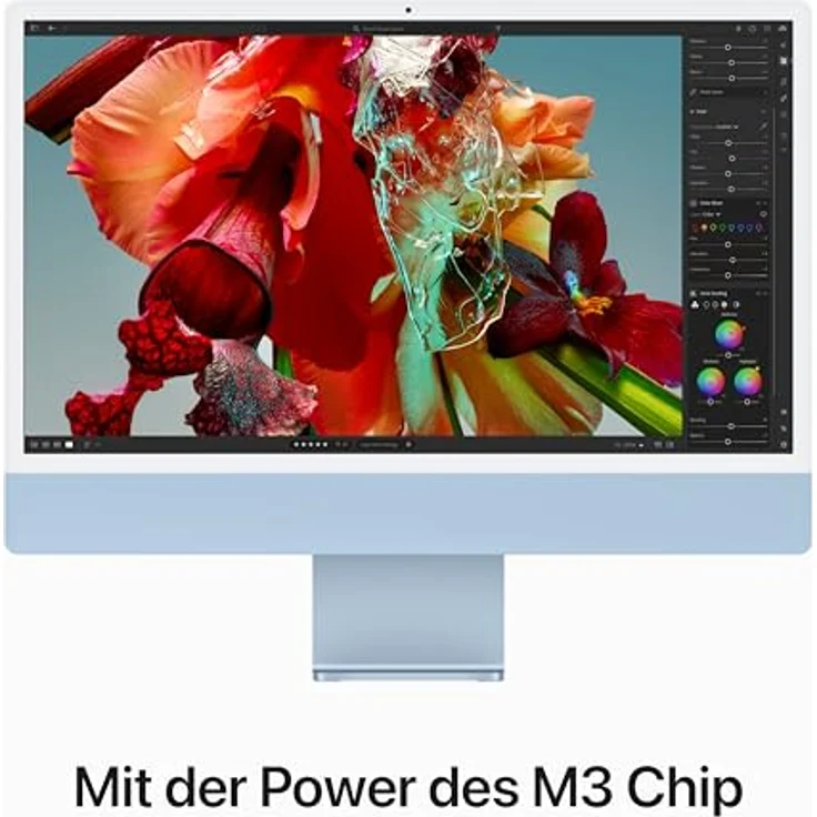 Apple iMac 24" (2023), Apple M3 8-Core CPU, 8-Core GPU, 8 GB RAM, 256 GB SSD, Blau – Bild 4