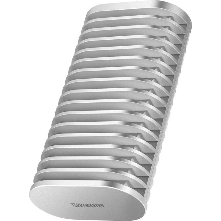 Terramaster 01bay DAS D1 SSD Plus (M.2), Festplattengehäuse für eine SSD in Aluminium-Design