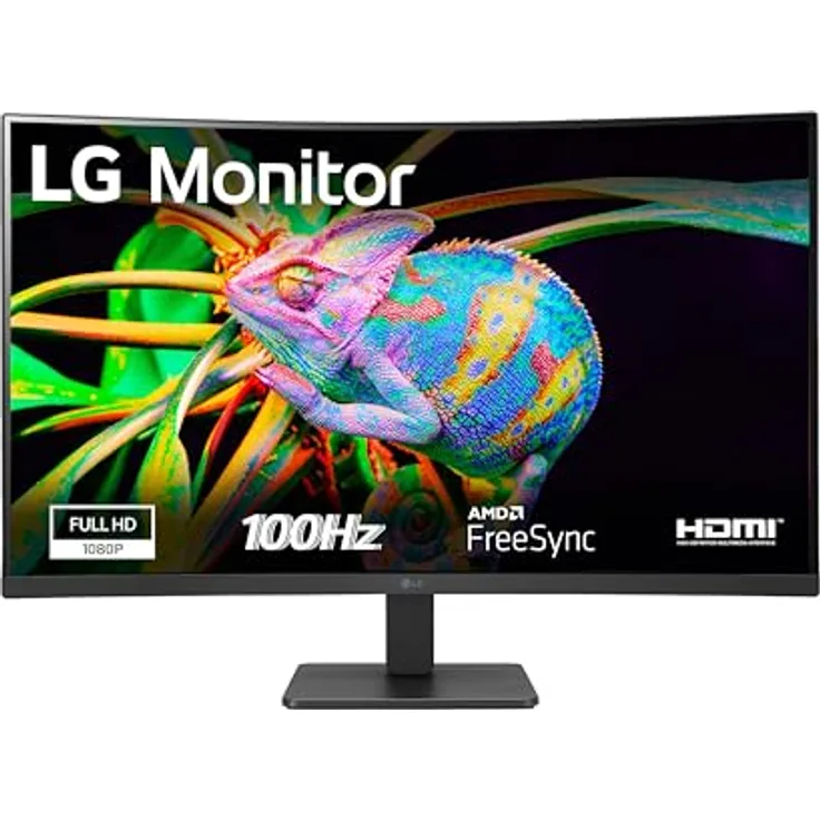 LG 32MR50C-B, 32 Zoll Full HD Curved Monitor mit AMD FreeSync