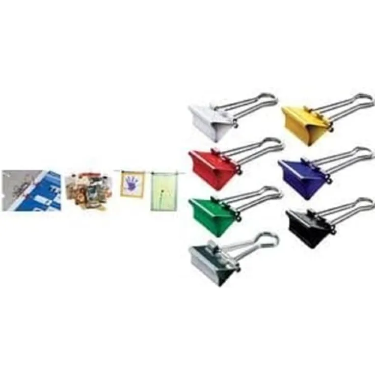 MAUL original mauly Klemmer (12 Stück) 13 mm | Befestigung mit 4 mm zum Klemmen von bis zu 40 Blatt Papier | Silber