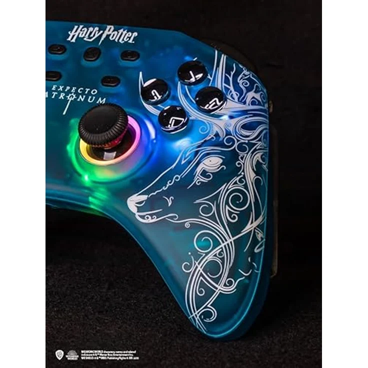 FREAKS & GEEKS Harry Potter Afterglow Patrol Wireless Controller, kabellos mit RGB-Lichtmodi, 600-mAh-Akku und 3,5-mm-Kopfhöreranschluss für Nintendo Switch, mehrfarbig – Bild 6