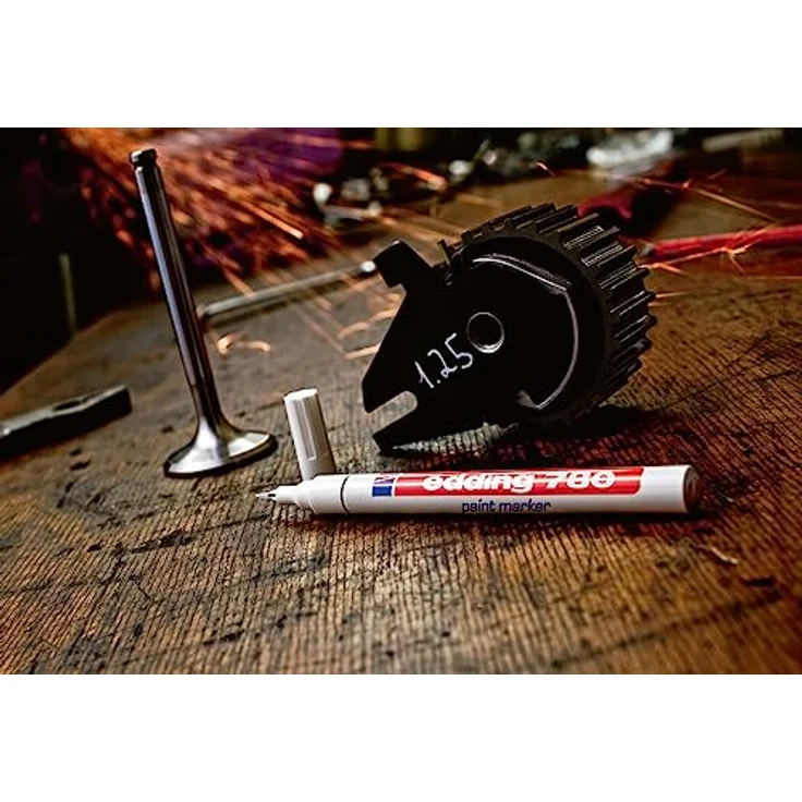 Edding Lackmarker 780, weiß, Strichbreite 0.8 mm, wasserfest – Bild 4