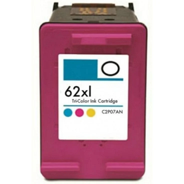 inkpro Druckerpatrone kompatibel mit HP 62 XL color, Hochleistungs-Tintenpatrone für Envy und OfficeJet-Modelle, 450 Seiten