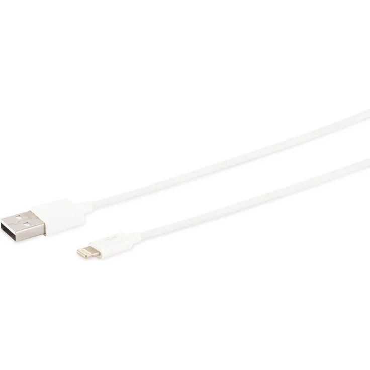 Shiverpeaks S/CONN USB Lade-Sync Kabel, USB A auf 8-Pin Stecker, 1,5m, Weiß, ABS, 2.0, hohe Übertragungsgeschwindigkeit