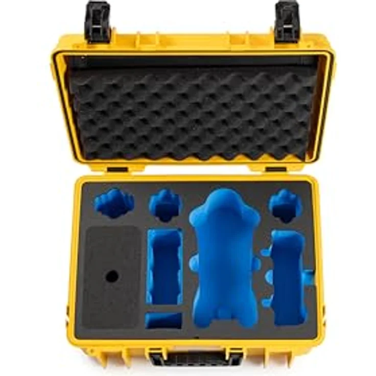 B & W International Transportkoffer für DJI Mavic 4 Pro Fly More Combo, stabil, wasserdicht IP67, temperaturbeständig -30° C bis +80° C, schwarz/blau – Bild 5