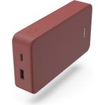 Hama Power Pack Colour 20", 20000mAh, 2 Ausgänge: USB-C, USB-A, Rot